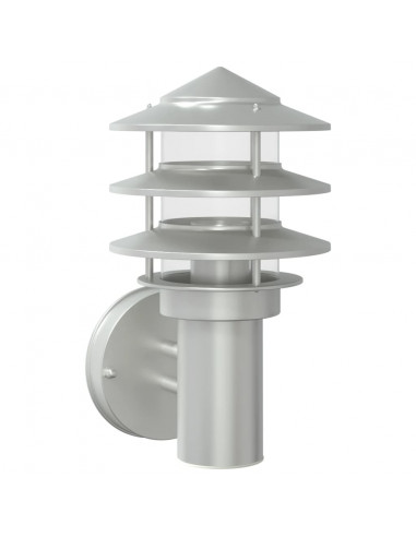 Applique da Esterno Argento in Acciaio Inossidabile