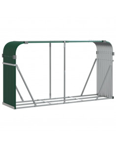 Portaceppi Verde 180x45x100 cm in Acciaio Zincato 2