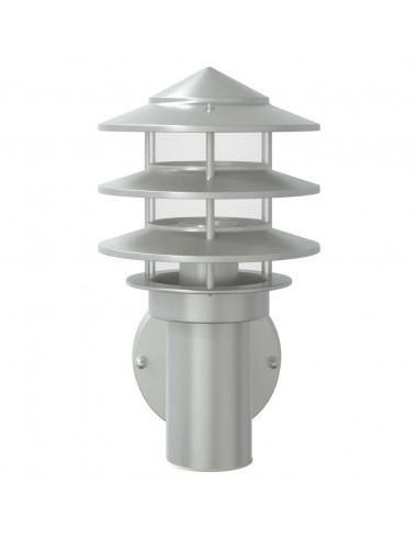 Applique da Esterno Argento in Acciaio Inossidabile