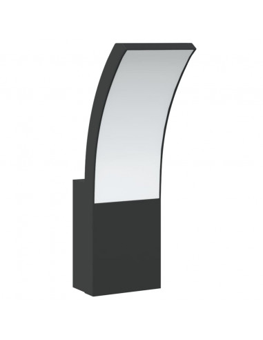 Applique per Esterni con LED 2 pz Nere Alluminio Pressofuso