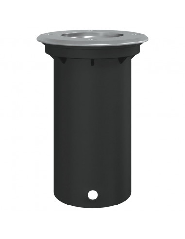 Luce per Esterni Rotonda Nera 10,5x10,5cm Alluminio Pressofuso