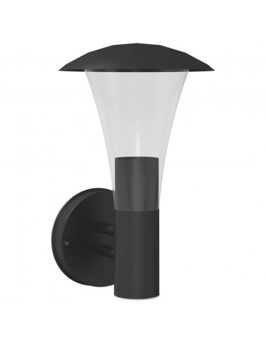 Applique da Esterno Nera in Acciaio Inossidabile