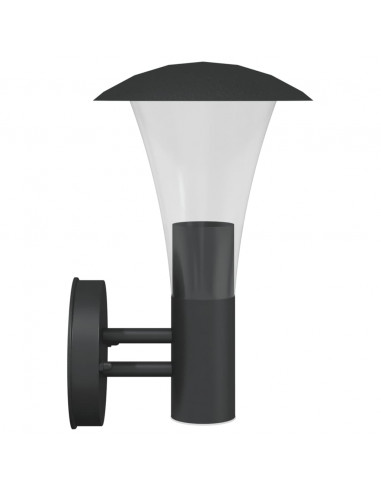 Applique da Esterno Nera in Acciaio Inossidabile