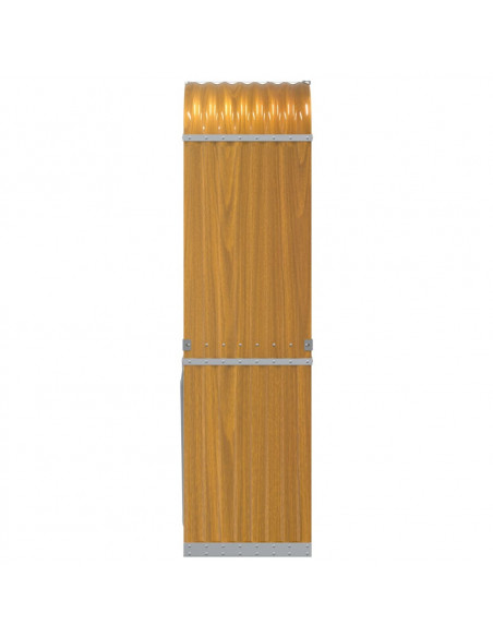 Portaceppi Marrone Chiaro 40x45x170 cm in Acciaio Zincato