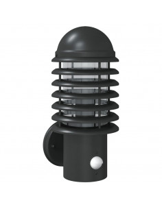 Applique da Esterno con Sensore Nera in Acciaio Inossidabile 2