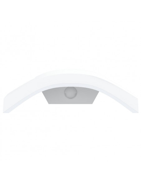 Applique con LED e Sensore Bianca in Alluminio Pressofuso