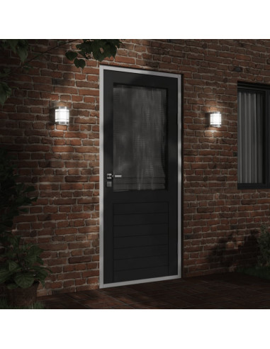 Applique da Esterno 2 pz Argento in Acciaio Inossidabile