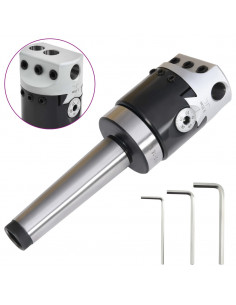 Testa Foratura 50 mm con Gambo MT3 per Fresatura al Tornio 2