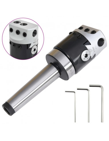 Testa Foratura 50 mm con Gambo MT3 per Fresatura al Tornio