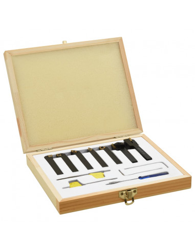Set di Utensili Indicizzabili per Tornitura 12 pz 8x8 mm 70 mm