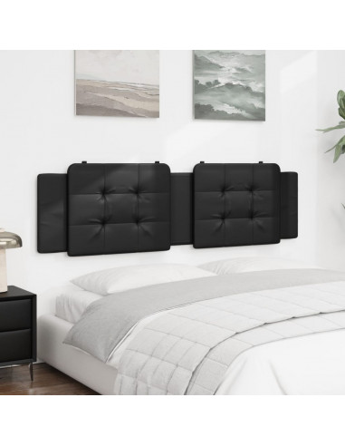 Cuscino Testiera Nero 180 cm in Similpelle