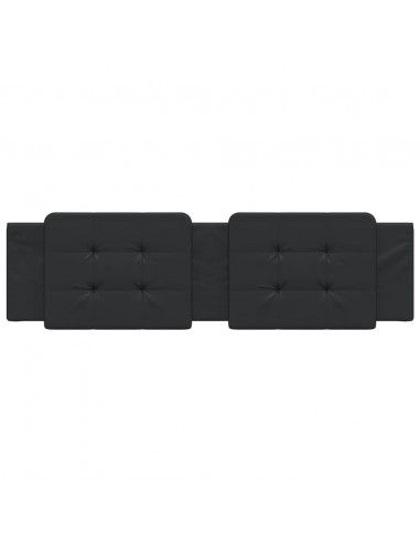 Cuscino Testiera Nero 180 cm in Similpelle