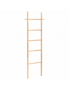 Scala Porta Asciugamani 170 cm in Legno Massello di Noce 2