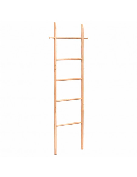 Scala Porta Asciugamani 170 cm in Legno Massello di Noce