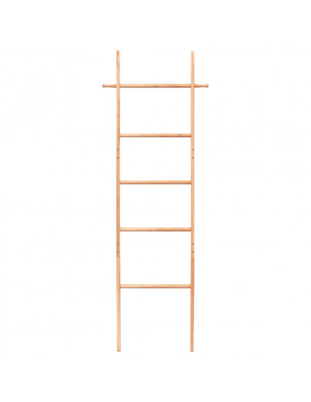 Scala Porta Asciugamani 170 cm in Legno Massello di Noce
