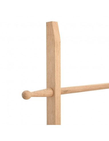 Scala Porta Asciugamani 170 cm in Legno Massello di Noce