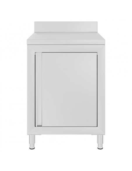 Mobiletto da Cucina Commerciale in Acciaio Inox 60x60x96 cm