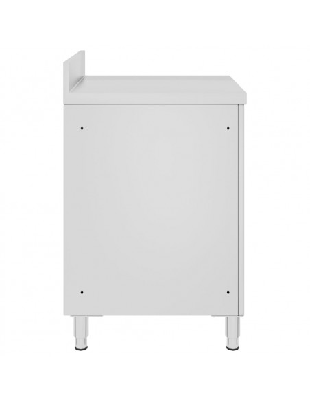 Mobiletto da Cucina Commerciale in Acciaio Inox 60x60x96 cm