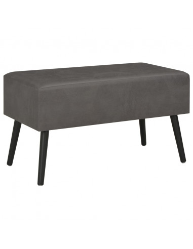 Tavolino da Caffè Grigio 80x40x46 cm in Similpelle