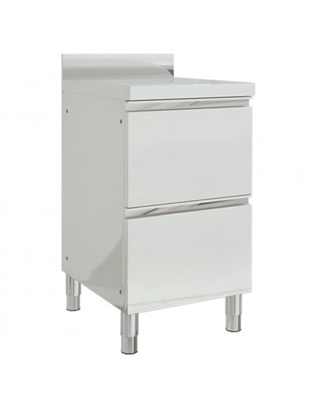 Mobiletti da Cucina Commerciale 2 pz in Acciaio Inox