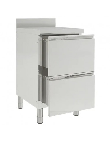 Mobiletti da Cucina Commerciale 2 pz in Acciaio Inox