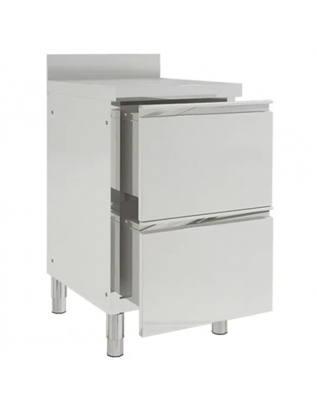 Mobiletti da Cucina Commerciale 2 pz in Acciaio Inox