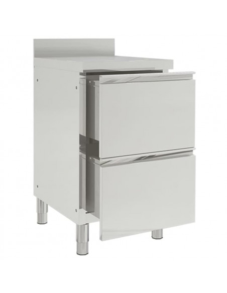 Mobiletti da Cucina Commerciale 2 pz in Acciaio Inox