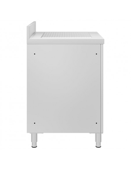 Mobiletto da Cucina Commerciale con Gocciolatoio Acciaio Inox