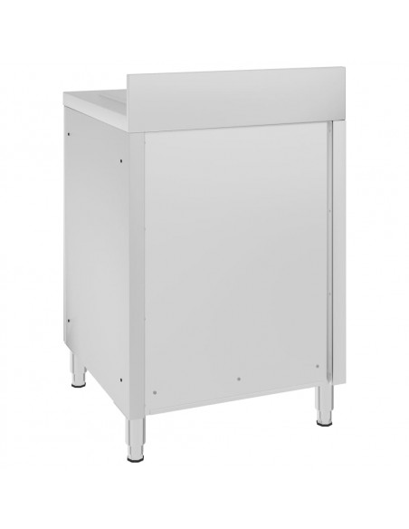 Mobiletto da Cucina Commerciale con Gocciolatoio Acciaio Inox