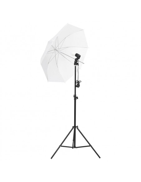 Kit di Illuminazione da Studio con Treppiedi e Ombrelli