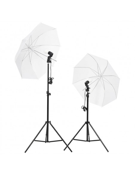 Kit Studio Fotografico con Set di Luci, Fondale e Riflettore