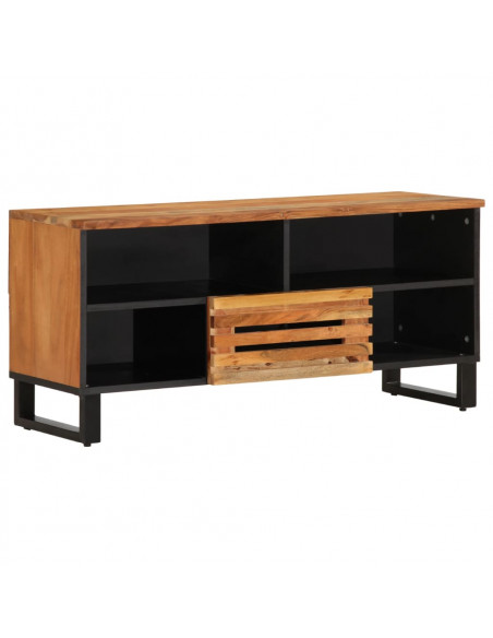 Mobile Porta TV 100x34x46 cm in Legno Massello di Acacia