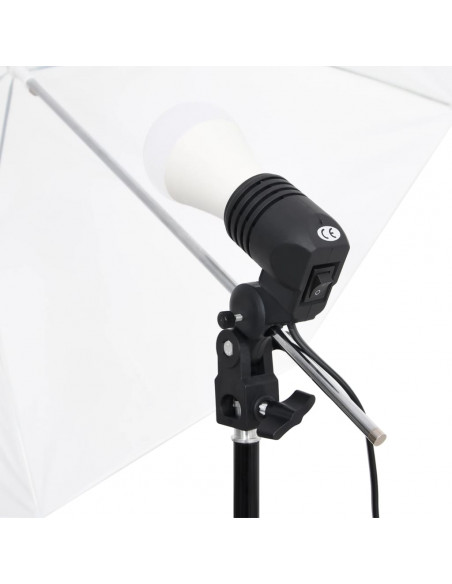 Kit per Studio Fotografico con Set Luci, Fondale e Riflettore