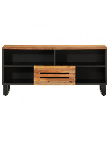 Mobile Porta TV 100x34x46 cm in Legno Massello di Acacia