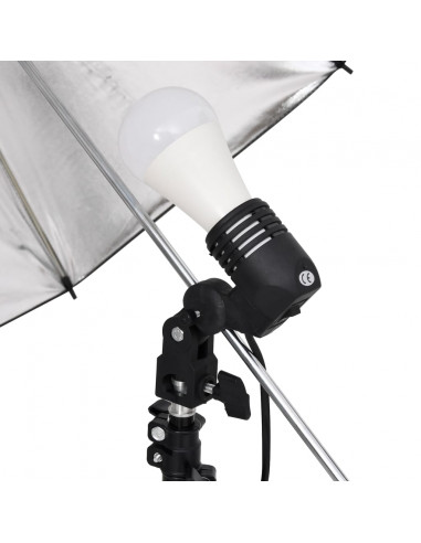 Kit per Studio Fotografico con Set Luci, Fondale e Riflettore