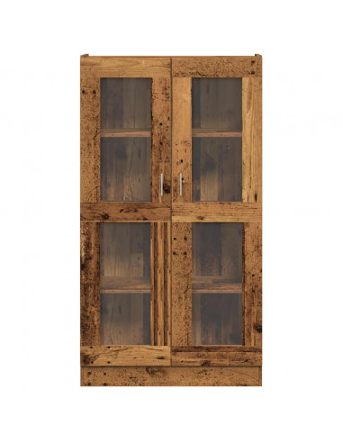 Credenza Alta Legno Antico 82,5x30,5x150 cm in Truciolato