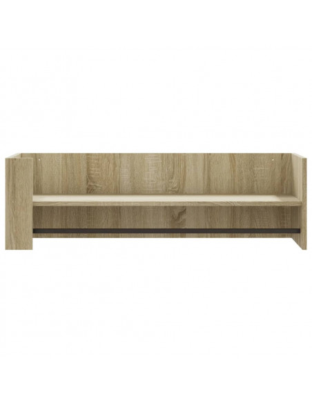 Scaffale a Parete Rovere Sonoma 100x35x30,5cm Legno Multistrato