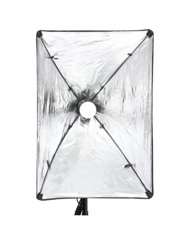 Kit per Studio Fotografico con Softbox, Fondale e Riflettore