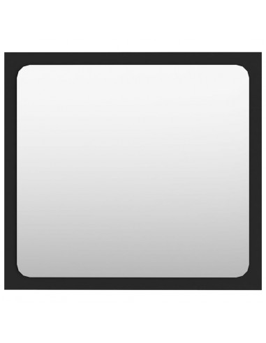 Set Mobili da Bagno Nero in Legno Multistrato