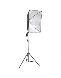 Kit per Studio Fotografico con Luce Softbox e Fondale 2