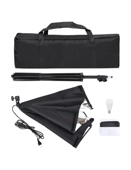 Kit per Studio Fotografico con Luce Softbox e Fondale