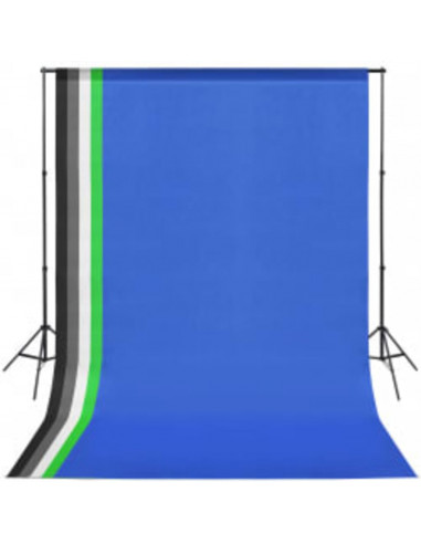 Kit per Studio Fotografico con Set di Luci e Fondale