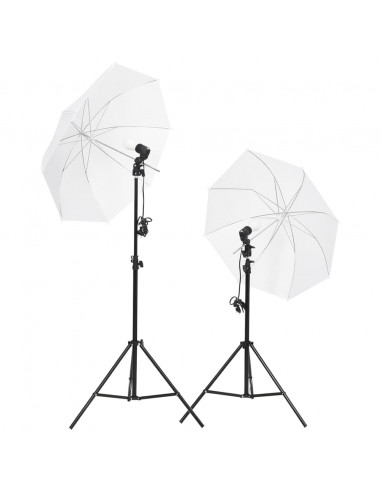 Kit per Studio Fotografico con Set di Luci e Fondale