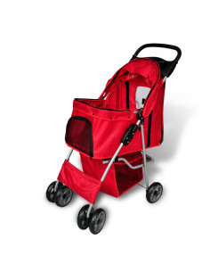 Passeggino per Cani Rosso 2