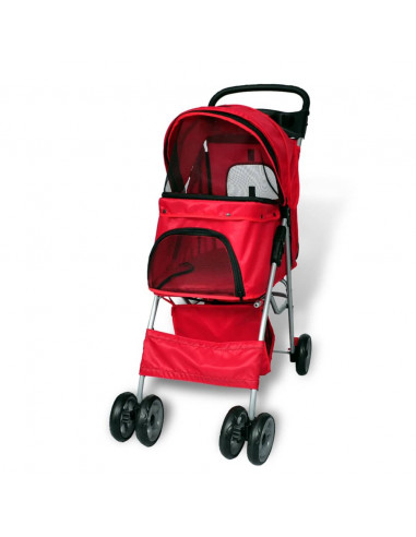 Passeggino per Cani Rosso