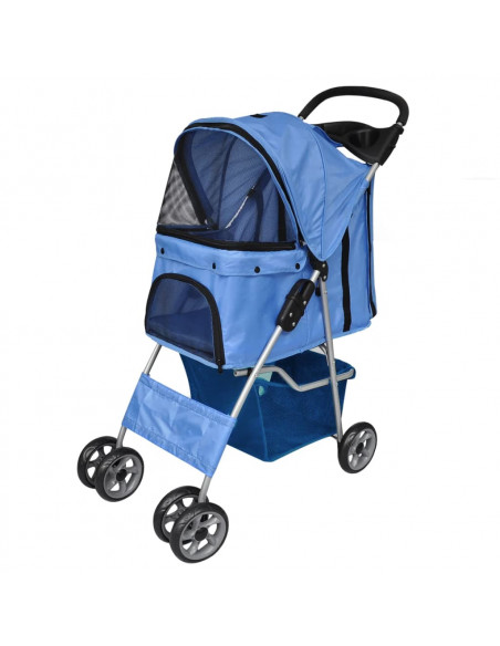 Passeggino per Cani Blu