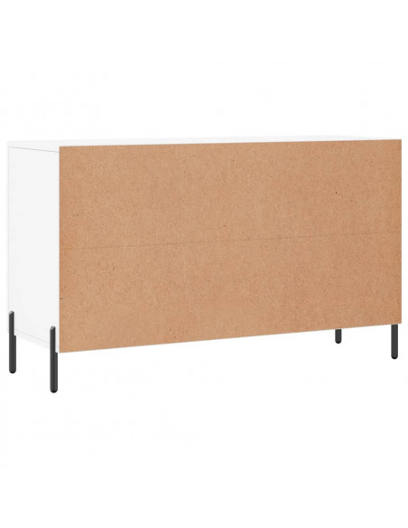 Credenza Bianca 100x36x60 cm in Legno Multistrato
