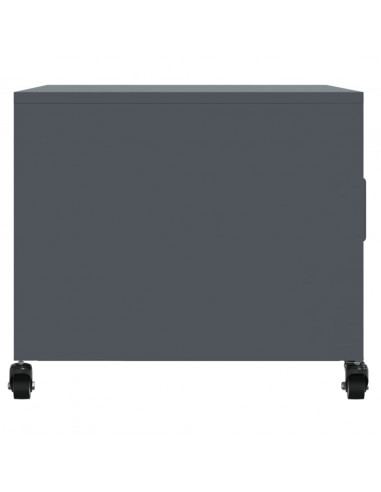 Tavolino Antracite 68x50x43,5 cm in Acciaio Laminato a Freddo