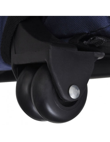 Trolley Trasportino per Animali Pieghevole Multifunzione Blu