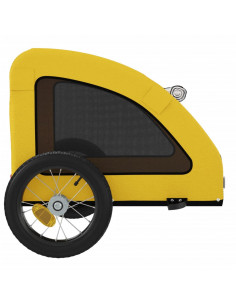 Rimorchio da Bici per Animali Giallo Oxford e Ferro 2